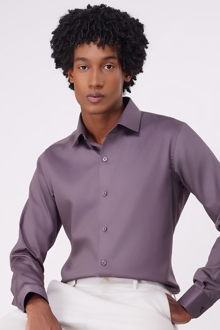 Derris Supreme Solid Royal Purple Shirt