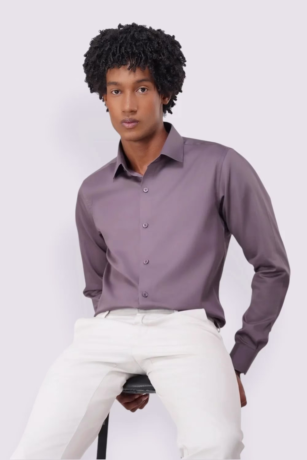 Derris Supreme Solid Royal Purple Shirt