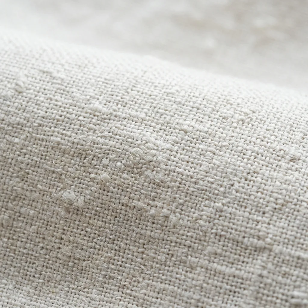 Pure Linen Fabric Guide: Is 100% Linen Better Than Linen Blends? 2 Premium weave swatch from our pure linen fabric guide