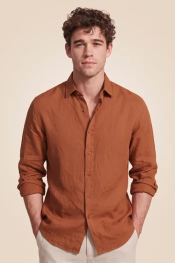 Linen Rust Orange